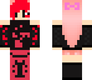 red emo girl