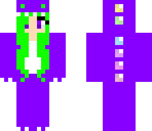 purple dino girl