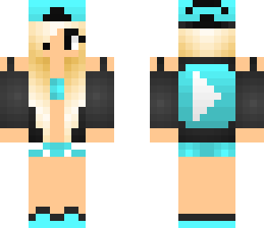 blue and black youtube girl