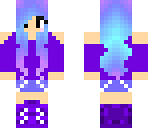 purple hair girl