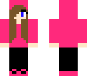 pink hoodie