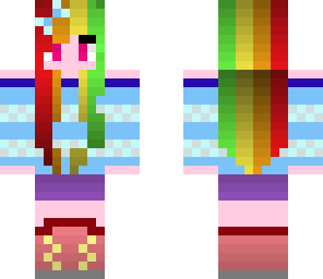rainbow and bowtie girl
