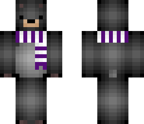 black bear purple scarf
