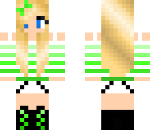 cute green girl
