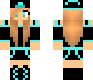 cute blue gamer girl