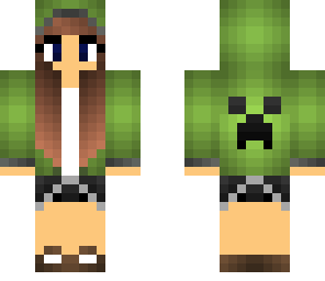 cool creeper girl with glasses