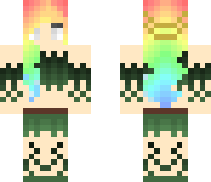 edited rainbow nature girl