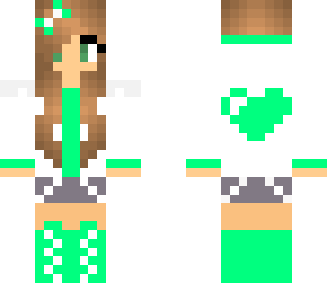 edited girl mintgreen