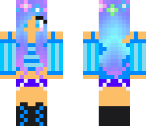 blue cute girl
