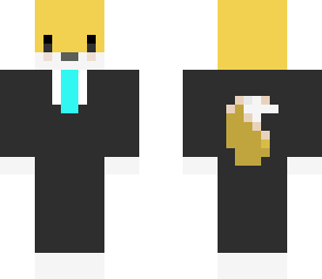 slightly edited tuxedo fennec fox