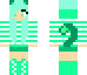 turquoise kitty girl