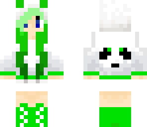 neon panda - green