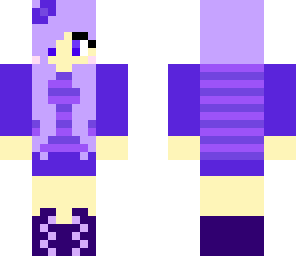 purple pretty girl