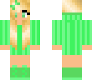 green stripy girl