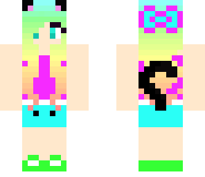 neon cat girl