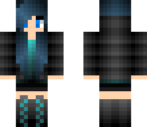 girl with blue hair