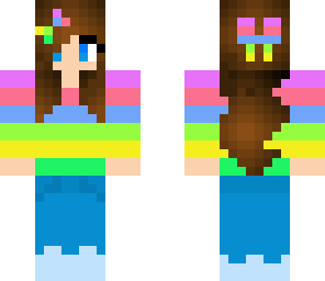 rainbow sweatshirt girl