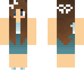 pretty cute blue dress girl