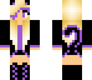 purple cat girl