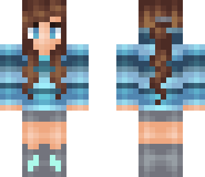 cute blue girl