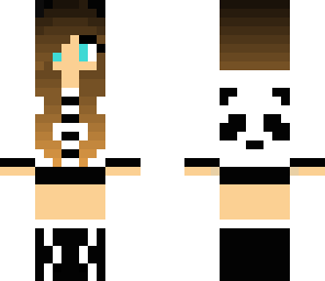 panda girl ombre