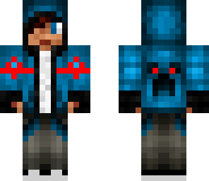 blue hoodie