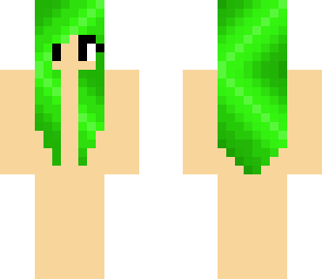 green shaded hair base