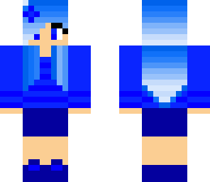 cool blue girl