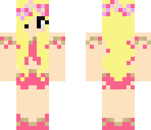 enchanted oasis skin blonde with pink dress