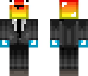 rainbow dolphin in a suit