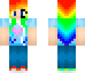 rainbow hair gamer girl