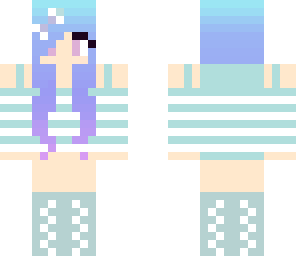 blue and white top and shoes