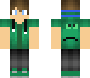 green and blue boy