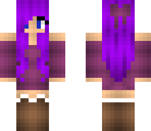 purple anime girl