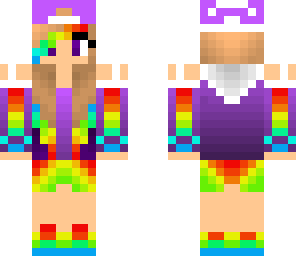 rainbow teenager girl