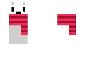 polar bear with scarf