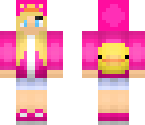 duck hooded girl