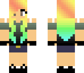 monocromatic rainbow girl