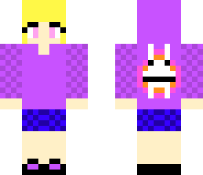 girl with bunny backpack