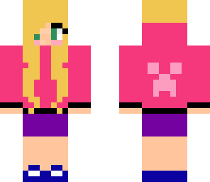 blonde creeper hoodie girl