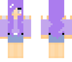 cute purple girl