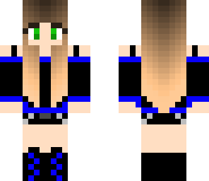black and blue ombre