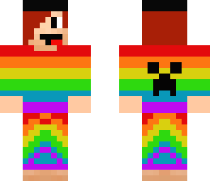 rainbow derp with hat