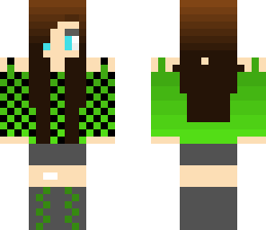 green check  girl