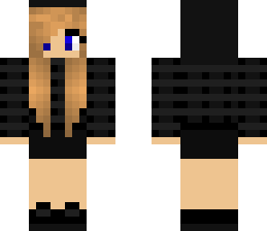 cool girl in black checkered hoody