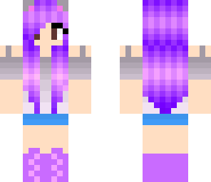 girl with purple hair