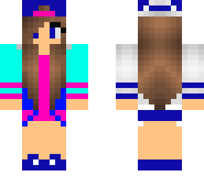 pink blue panther baseball girl