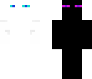 half white half black ender