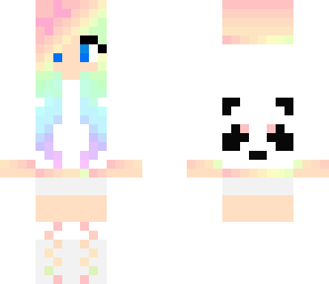 rainbow panda girl
