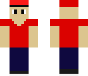 guy with hat red